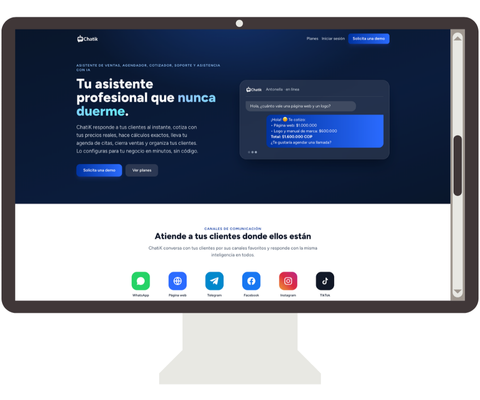 Plataforma ChatiK de atención automatizada, desarrollada por SINTEC
